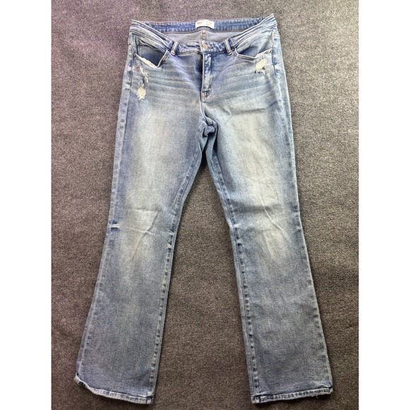 BKE Denim - BKE Payton Jeans Women 33x36 Light Wash Mid Rise Distressed Bootcut Denim